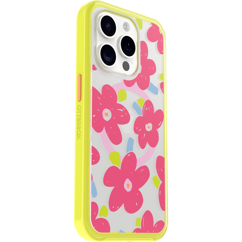 product image 3 - iPhone 15 Pro Hülle Symmetry Series Clear für MagSafe Fluttering Flora